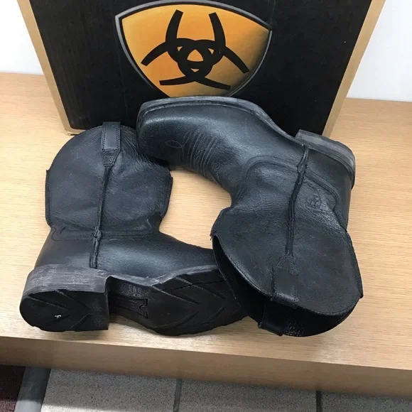 Men’s black Ariat rambler boot NWT 10006724 - Picture 4 of 7